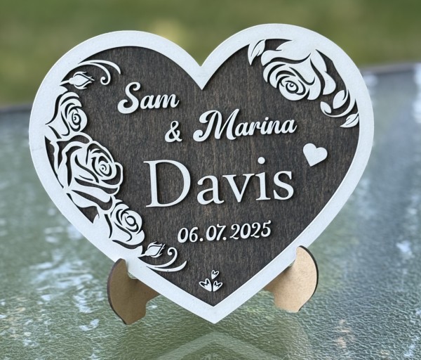 Personalized Wedding Heart