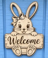 Easter Bunny Welcome Sign