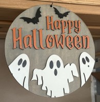 Happy Halloween Ghost Sign