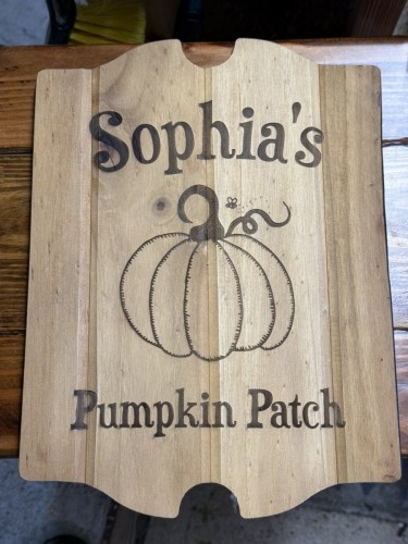 Personalized Halloween Pumpkin Patch Sign