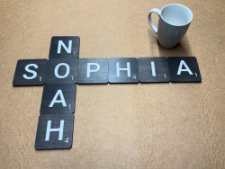 Dark Scrabble Letters