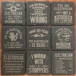 Electrician's Slate Coasters