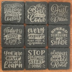 Motivational & Inspirational Slate Coasters